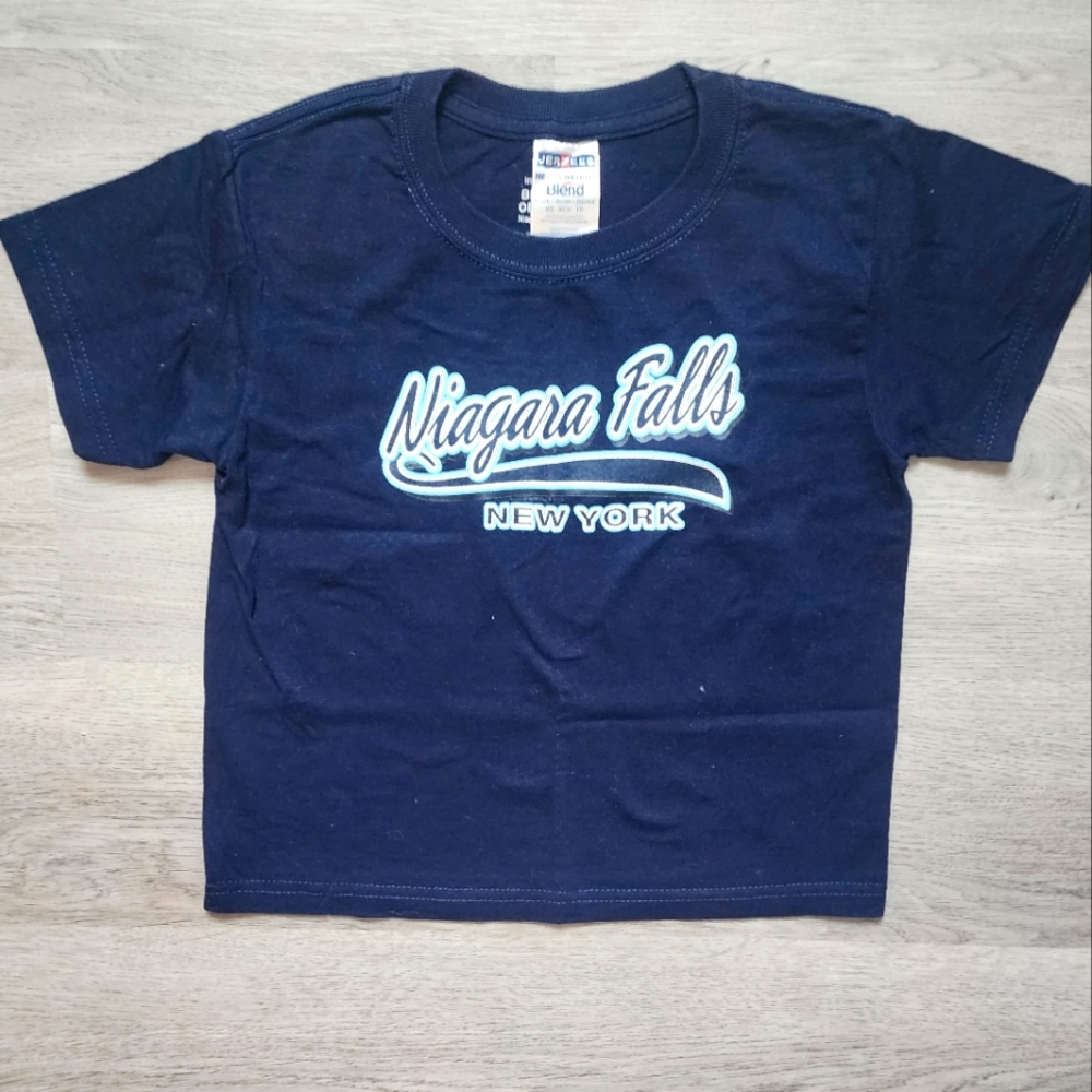 Jerzees Boy's Niagara Falls New York Short Sleeve Graphic Tee Size X-Small XS